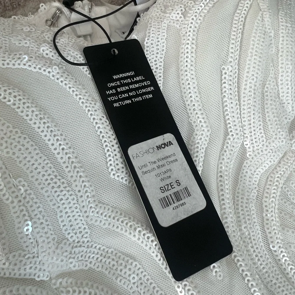 Fashion Nova Elegant White Embroidered Dress - Picture 4 of 4